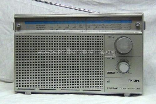 Four Band Portable Radio D2214 /00; Philips; Eindhoven (ID = 1620746) Radio