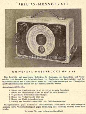 GM4144; Philips; Eindhoven (ID = 782478) Equipment