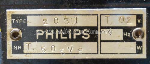 Philetta 203U; Philips Belgium (ID = 1867550) Radio