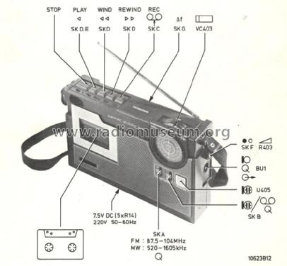 Radio-Recorder SX8170 /00 /13 /14 /15 /16 /19 /30 /31 /33 /38 /50 /55 /59; Philips; Eindhoven (ID = 1159898) Radio