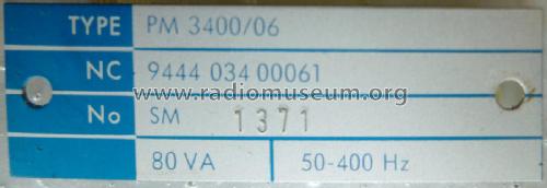 Sampling Oscilloscope PM3400 /01 /02 /04 /05 /06; Philips, Svenska AB, (ID = 2925726) Equipment