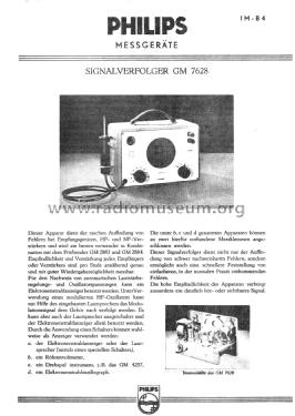 Signalverfolger GM7628; Philips; Eindhoven (ID = 1948264) Equipment
