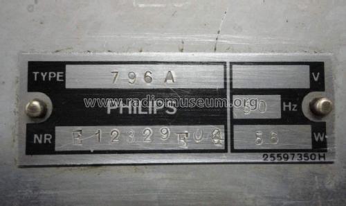 Sonate 796A; Philips; Eindhoven (ID = 1043251) Radio