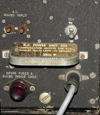 AC Power Unit for Communication Reveiver P.C.R. ZA26706; Philips Electrical, (ID = 1774902) Strom-V