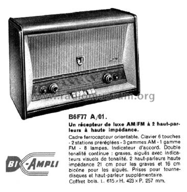 B6F77A /01; Philips France; (ID = 2127915) Radio