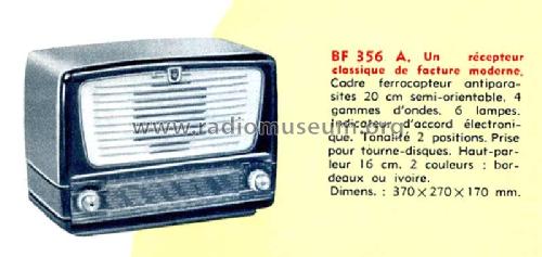 BF356A; Philips France; (ID = 2008586) Radio