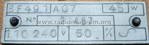 BF491A -07; Philips France; (ID = 2601011) Radio