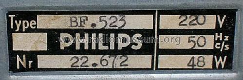 BF523; Philips France; (ID = 673179) Radio