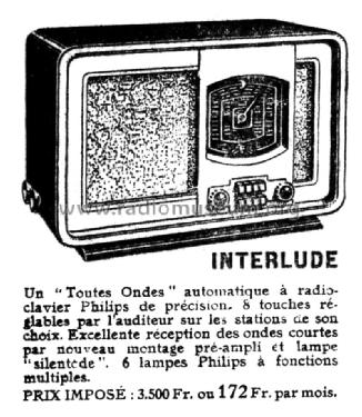 Interlude 660A, 660A -29; Philips France; (ID = 2024630) Radio
