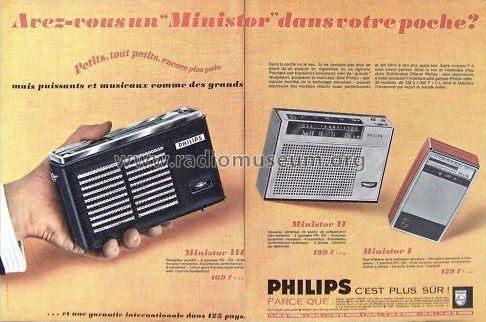 Ministor I - All Transistor L050 L0F50T /00C /00D /00L /00P /00X; Philips France; (ID = 1157735) Radio