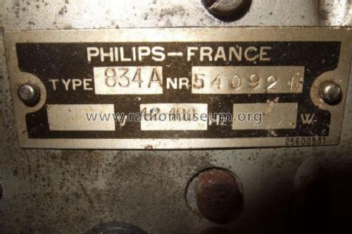 Super Inductance 834A; Philips France; (ID = 1101242) Radio