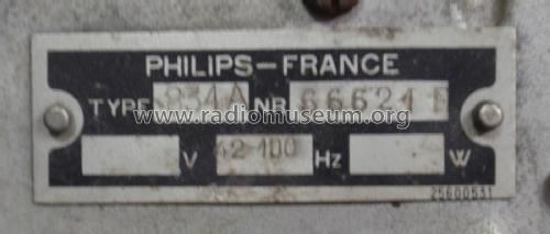 Super Inductance 834A; Philips France; (ID = 1836546) Radio