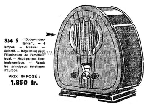 Super-Inductance 834S; Philips France; (ID = 2003987) Radio