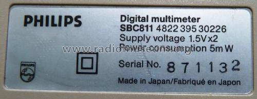 Digital Multimeter SBC-811; Philips Electronics (ID = 700022) Equipment