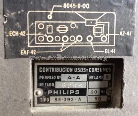 BE-392-A; Philips Ibérica, (ID = 1338688) Radio