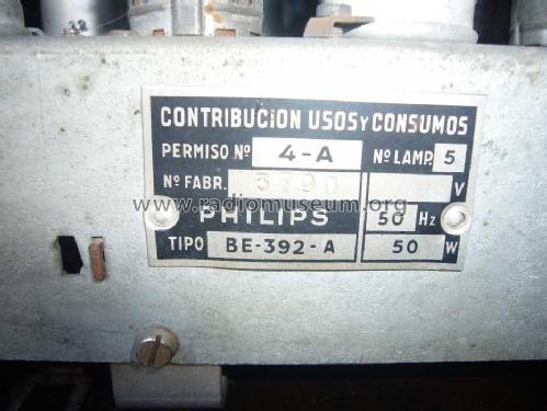 BE-392-A; Philips Ibérica, (ID = 1825191) Radio