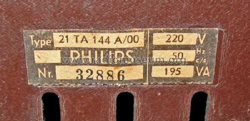21TA144A /00 Ch= C3; Philips - Österreich (ID = 213122) Television