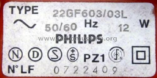22GF603/03L; Philips - Österreich (ID = 762464) R-Player