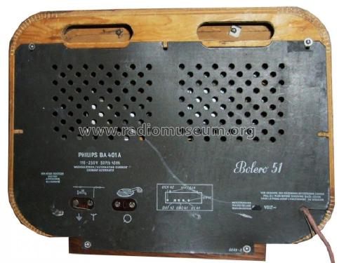 Bolero 51 BA401A; Philips - Österreich (ID = 498076) Radio