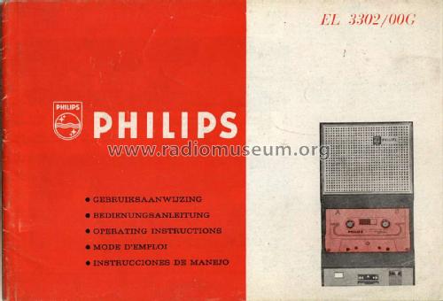 Cassetten-Recorder EL3302A /00G; Philips - Österreich (ID = 1956490) Enrég.-R