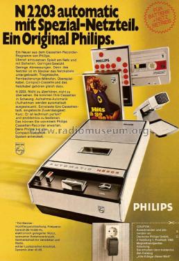 Cassetten-Recorder N2203M /22; Philips - Österreich (ID = 2036839) R-Player