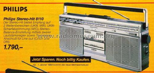 Stereo-Hit D8110 /00; Philips - Österreich (ID = 2099130) Radio