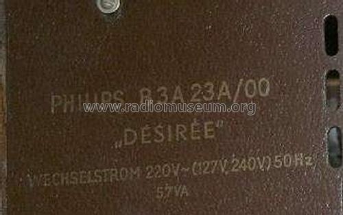 Desirée B3A23A /00 /70; Philips - Österreich (ID = 1181771) Radio