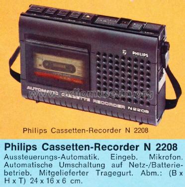 Automatic Cassette Recorder Lucky Hit N2208 /01; Philips - Österreich (ID = 1291318) Sonido-V