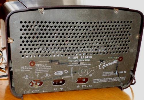 Operette BA243U; Philips - Österreich (ID = 972917) Radio