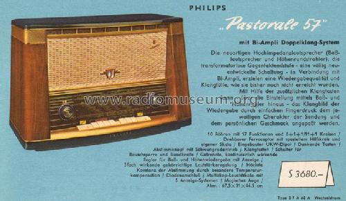 Pastorale 57 B7A63A; Philips - Österreich (ID = 113555) Radio