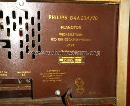 Planoton B4A23A /00 /70; Philips - Österreich (ID = 2387384) Radio