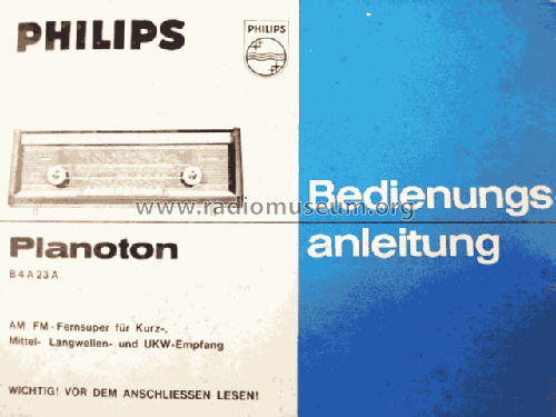 Planoton B4A23A /01 /71; Philips - Österreich (ID = 299547) Radio