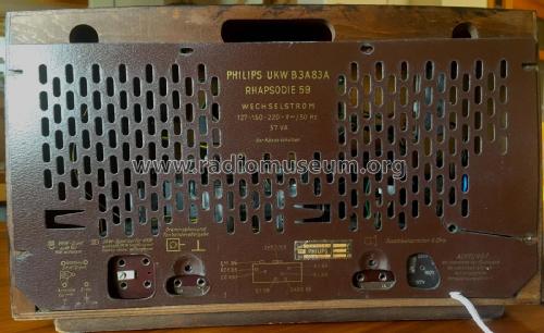 Rhapsodie 59 B3A83A; Philips - Österreich (ID = 2221560) Radio