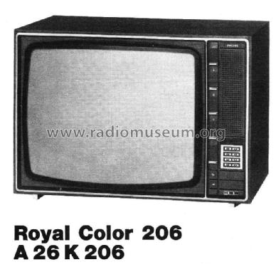 Royal Color 206 A26K206 /50 /55 /56 Ch= K9 Touch Control; Philips - Österreich (ID = 1881173) Television