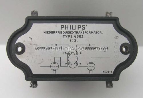 Niederfrequenz-Transformator 4003; Philips Radios - (ID = 825813) Bauteil