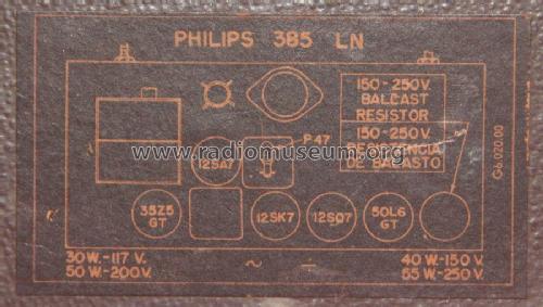 385LN; Philips Portugal (ID = 1789074) Radio