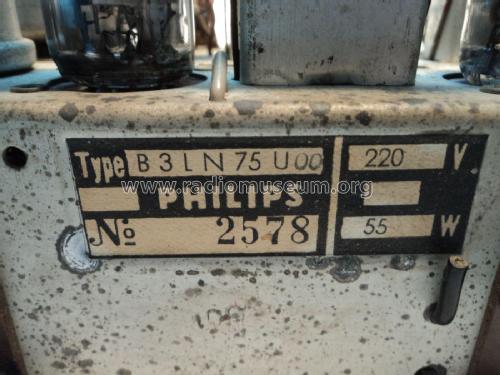 B3LN75U /00; Philips Portugal (ID = 1923959) Radio