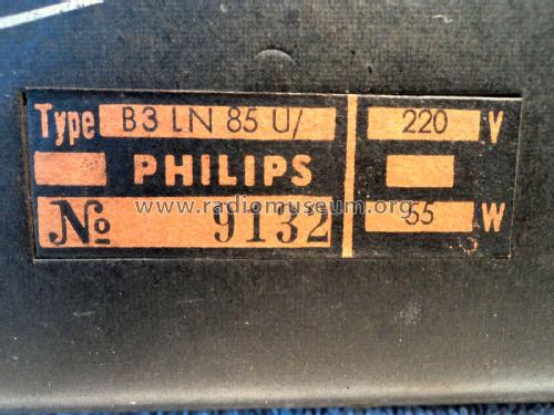 B3LN85U; Philips Portugal (ID = 1923997) Radio