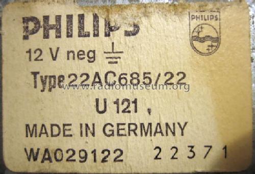 22AC685; Philips Radios - (ID = 501776) Car Radio
