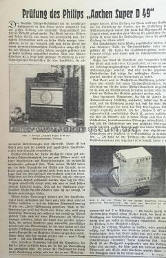 Aachen Super D49A; Philips Radios - (ID = 2806305) Radio