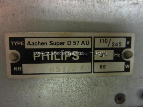Aachen Super D57 ; Philips Radios - (ID = 2449332) Radio