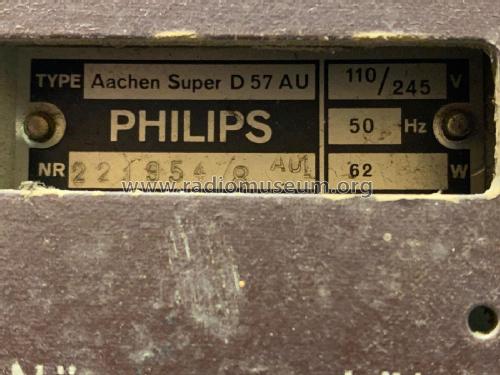 Aachen Super D57 ; Philips Radios - (ID = 2633950) Radio