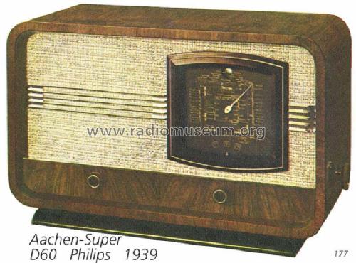 Aachen-Super D60; Philips Radios - (ID = 651) Radio