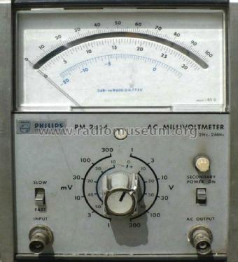 AC-Millivoltmeter PM2454; Philips Radios - (ID = 1442870) Equipment