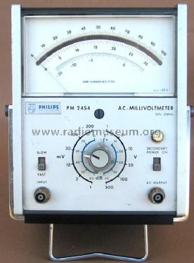 AC-Millivoltmeter PM2454; Philips Radios - (ID = 391592) Equipment