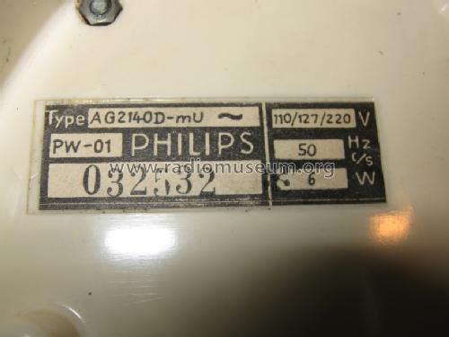 Plattenspieler-Tischgerät AG2140; Philips Radios - (ID = 965503) Ton-Bild