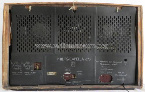 Capella 673 BD673A; Philips Radios - (ID = 2034419) Radio