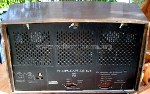 Capella 673 BD673A; Philips Radios - (ID = 30555) Radio