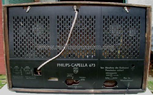 Capella 673 BD673A; Philips Radios - (ID = 396799) Radio