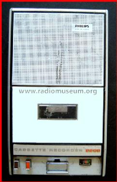 Cassetten-Recorder 2202; Philips Radios - (ID = 64266) Ton-Bild